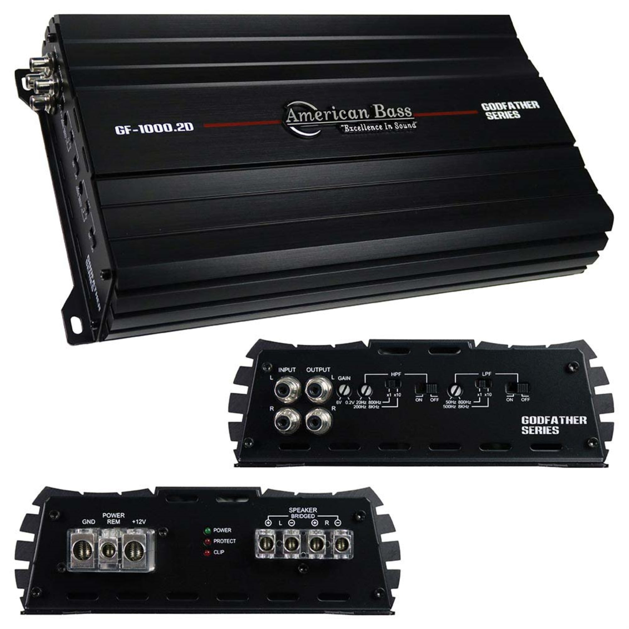 American Bass 2CH Amplifier 1240 Watts RMS