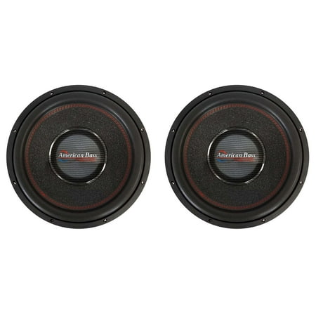 American Bass HAWK 1544 15" Car Subwoofers, 3000W Peak/1500W RMS, Dual 4 Ohm