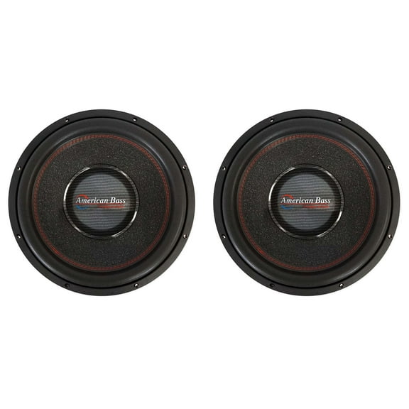 American Bass HAWK 1544 15" Car Subwoofers, 3000W Peak/1500W RMS, Dual 4 Ohm