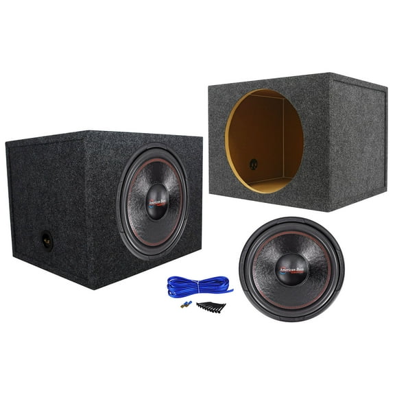 American Bass XD-1522 2000w 15" Car Audio Subwoofer+Sealed Sub Box Enclosure