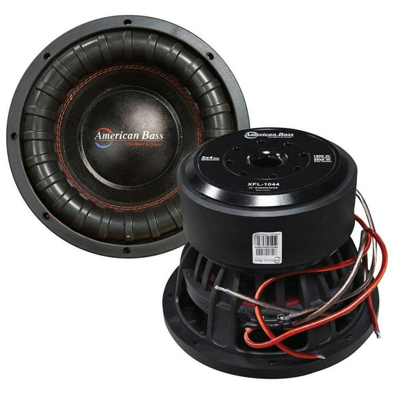 American Bass XFL 1044 10 Inch Dual 4 Ohm Voice Coil 2000 Watt Subwoofer