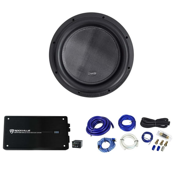 American Bass XR-12D2 2400w 12" Competition Subwoofer+Mono Amplifier+Amp Kit