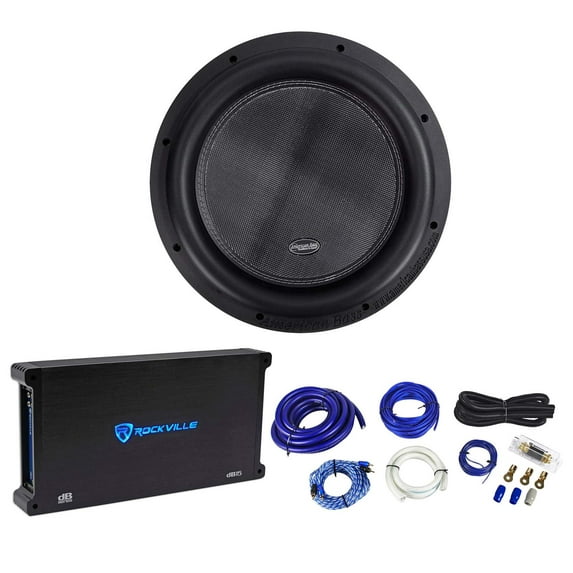 American Bass XR-12D4 2400w 12" Competition Subwoofer+Mono Amplifier+Amp Kit