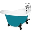 thumbnail image 1 of American Bath Factory T011B-OB-P Ascot 60 in. Splash Of Color Acrastone Bath Tub- Old World Bronze Metal Finish- Large, 1 of 1
