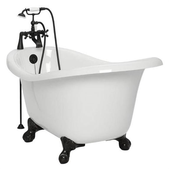 American Bath Factory T020B-OB Marilyn Bathtub Faucet - White