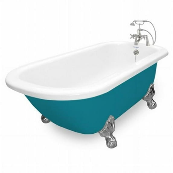 American Bath Factory T061B-SN-P Maverick 67 in. Splash Of Color Acrastone Bath Tub- Large