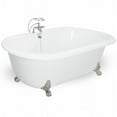 thumbnail image 1 of American Bath Factory T081B-SN Celine 70 in. White Acrastone Bath Tub- Small, 1 of 1