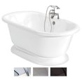 thumbnail image 1 of American Bath Factory T100B-SN Nobb Hill Bathtub Faucet - White, 1 of 1