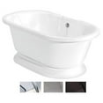 thumbnail image 1 of American Bath Factory T110A-SN Beacon Hill Bathtub no Faucet Holes- White, 1 of 1
