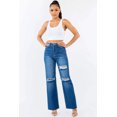 thumbnail image 1 of American Bazi High Waist Distressed Wide Leg Jeans, 1 of 6