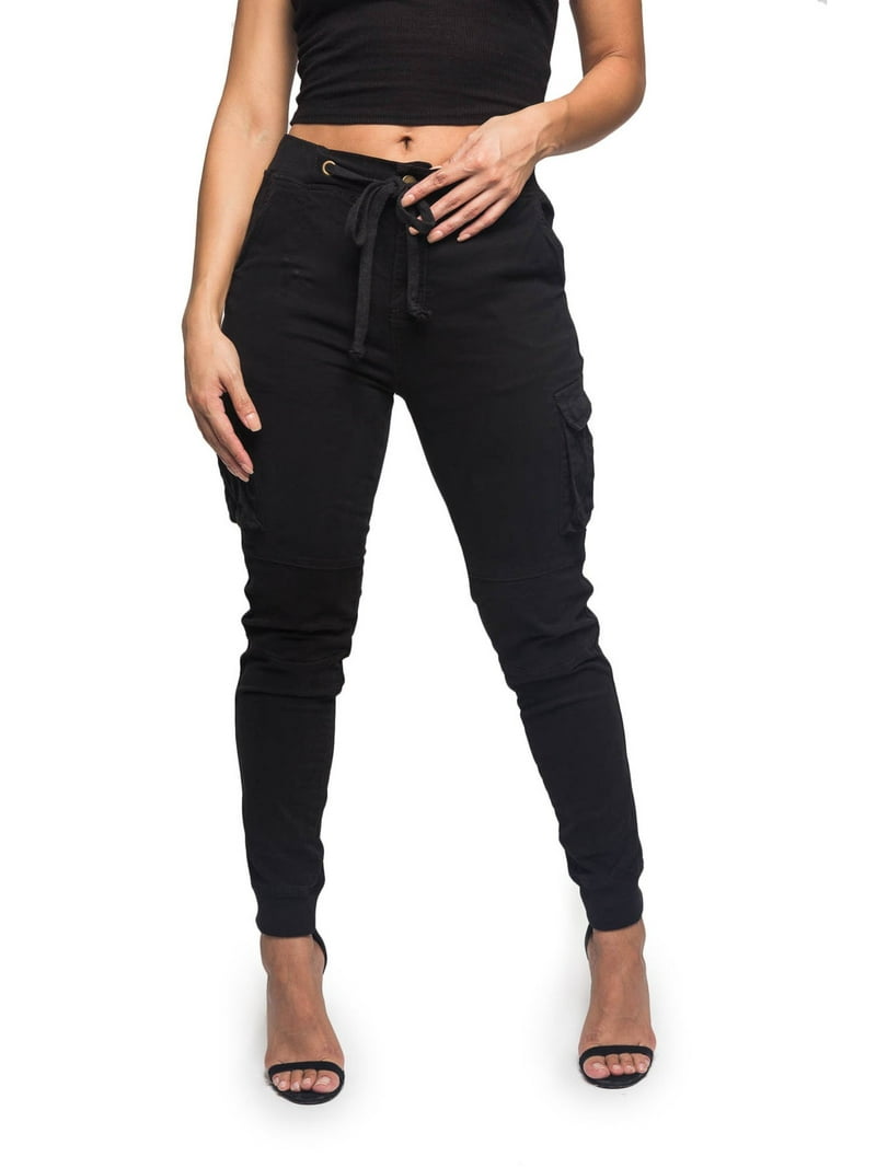 American Bazi Women's High Waisted Cargo Joggers Army Pants