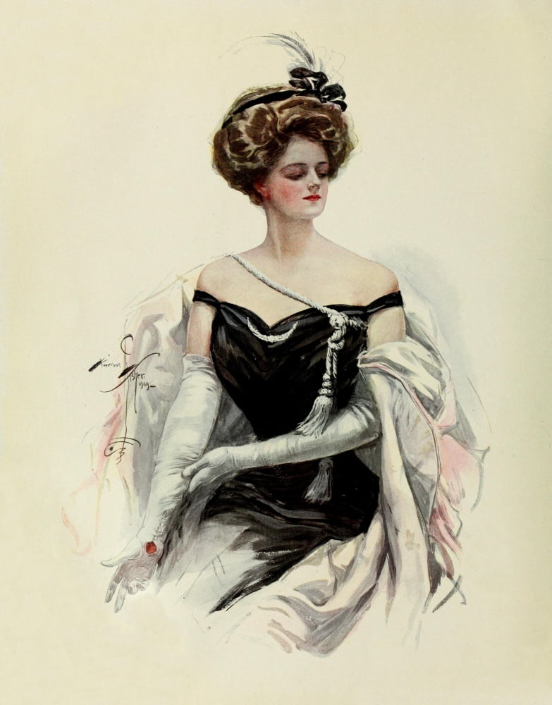 American Beauties 1909 Beauty Canvas Art - Harrison Fisher (18 x 24)
