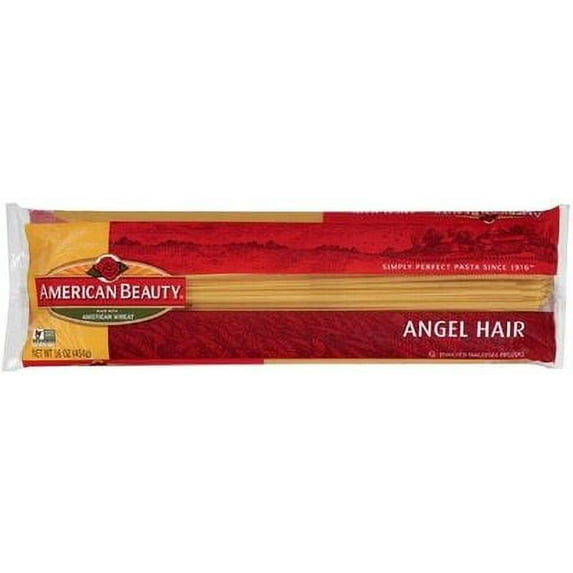 American Beauty Angel Hair Pasta, 16-Ounce Bag (Pack of 4)