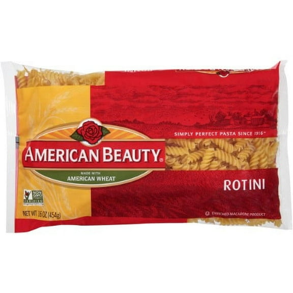 American Beauty Rotini Pasta, 16-Ounce Bag (Pack of 2)