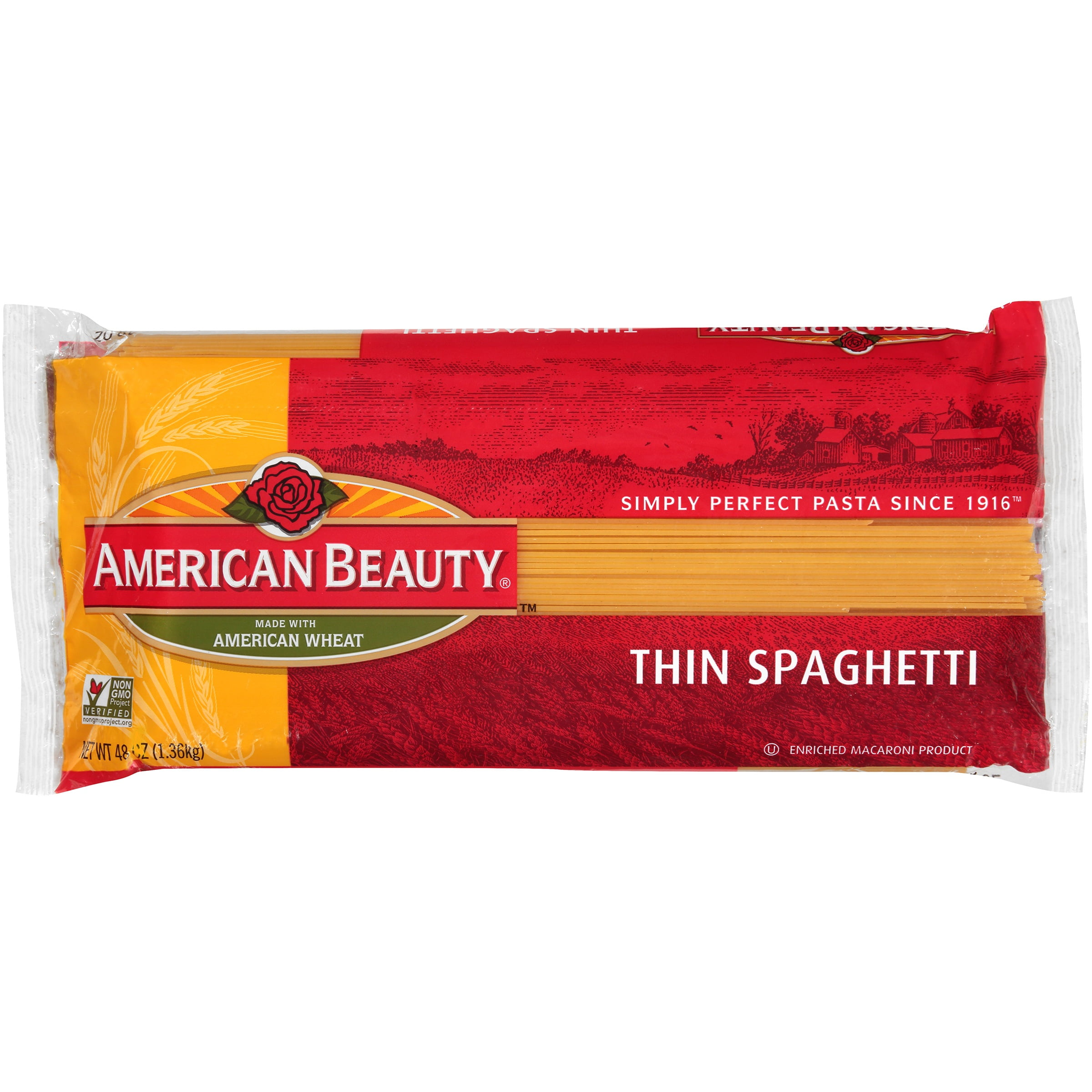 American Beauty Thin Spaghetti, 48 oz