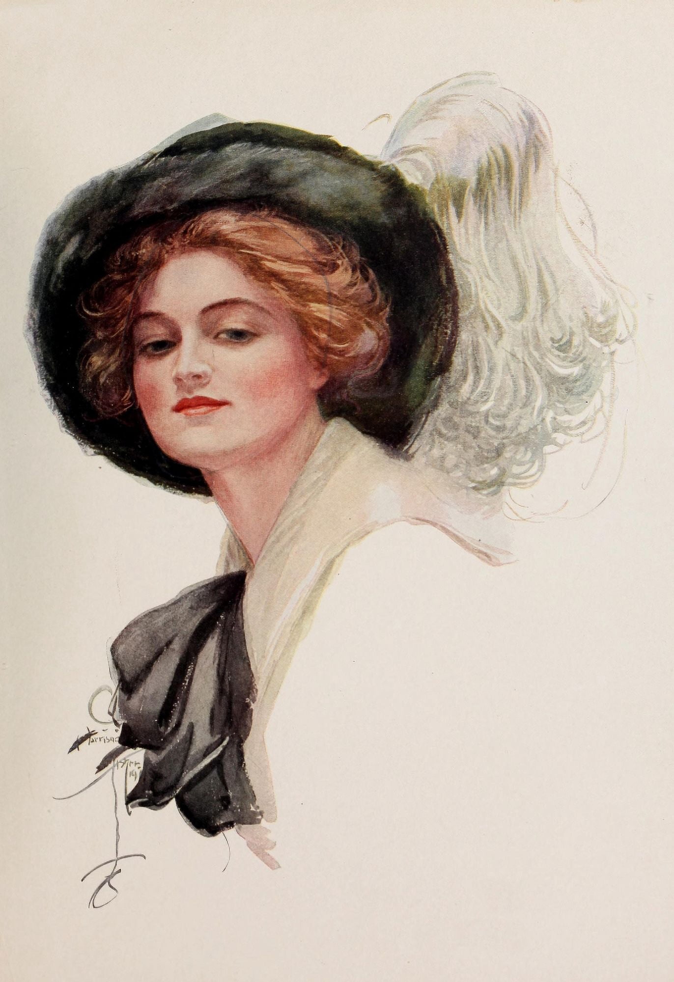 American Belles 1911 Belle Canvas Art - Harrison Fisher (18 x 24)