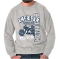 thumbnail image 1 of American Biker Motorcycle Patriotic Unisex Plus Fleece Graphic Sweatshirt Brisco Brands 2X, 1 of 6