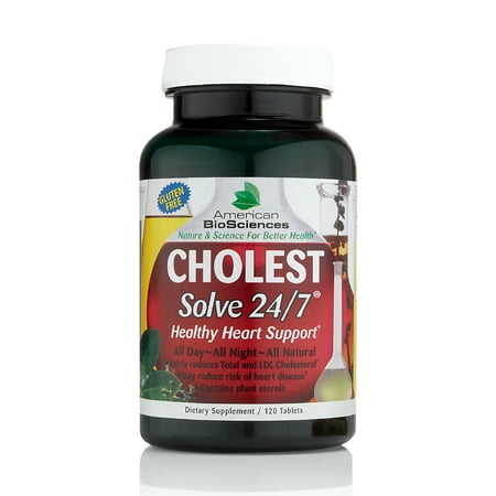 American BioSciences - CholestSolve 24/7 – Healthy Heart Support Supplement - 120 Tablets