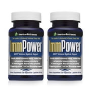 American BioSciences ImmPower, AHCC Mushroom Extract Immune System Support - Immune Support Supplement for Adults - Supports Cytokine Function - 30 Vegetarian Capsules, 500mg/capsule 2 Pack