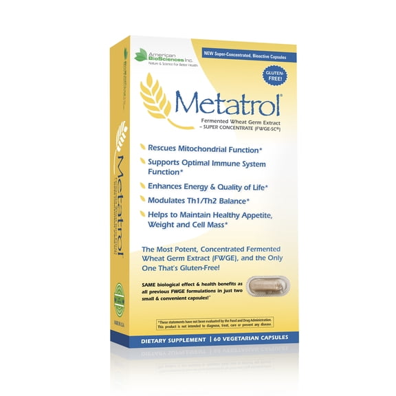 Metatrol Fermented Wheat Germ  by American Bio Sciences - 60 Capsules