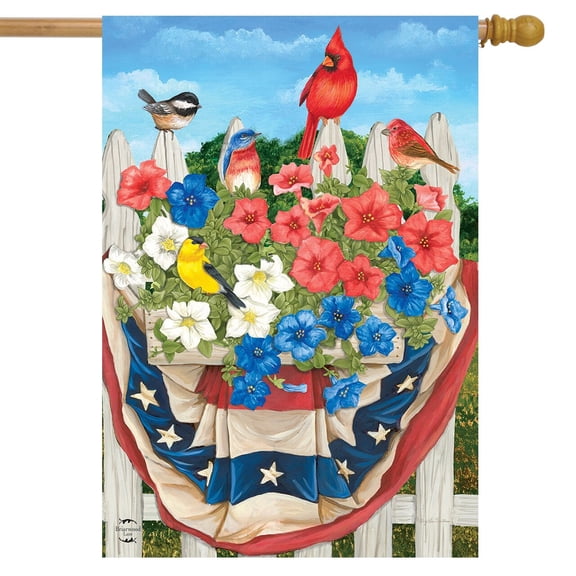 Briarwood Lane American Birds Spring House Flag