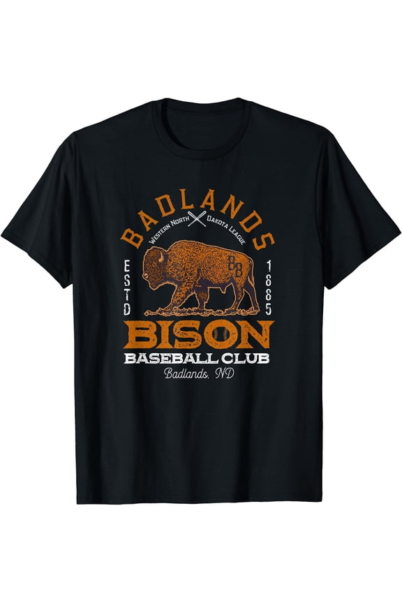 American Bison Baseball Retro Minor League Baseball Team T-Shirt, Unisex T-Shirt