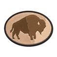 thumbnail image 1 of American Bison Buffalo Silhouette Applique Multi-Color Embroidered Hook & Loop Patch - 2.5 Inch Small, 1 of 5