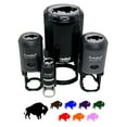 thumbnail image 1 of American Bison Buffalo Silhouette Self-Inking Rubber Stamp Ink Stamper - Black Ink - Small 3/4 Inch, 1 of 7