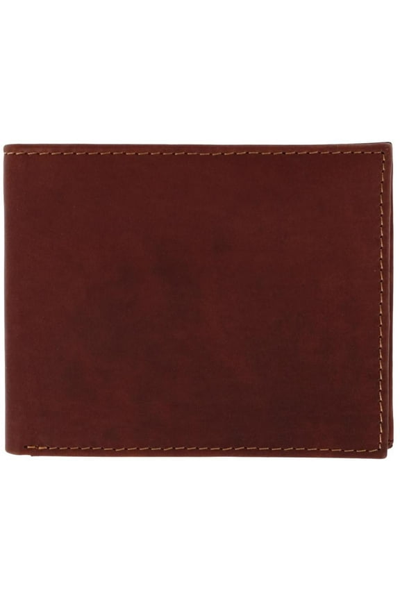 American Bison  Oil Pull Up Leather Slim Bifold Wallet (Men)