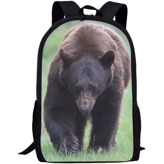 American Black Bear Animal Print Lightweight Back to Travel DaypackLarge Capacity Backpack Unisex 17 in