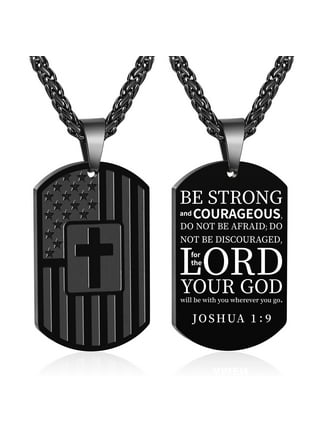 Black cross dog tag store
