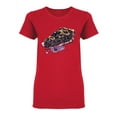 thumbnail image 1 of American Blueberry Pie Shaped T-Shirt Women -Image by Shutterstock, Female Large, 1 of 2