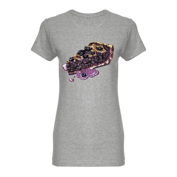 American Blueberry Pie Shaped T-Shirt Women -Image by Shutterstock, Female x-Large