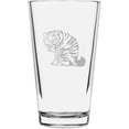 thumbnail image 1 of American Bobtail Licking Paw Cat Themed Etched 16oz Libbey Pint Glass, 1 of 1