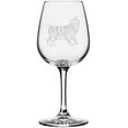 thumbnail image 1 of American Bobtail Side View Cat Themed Etched All Purpose 12.75oz Libbey Wine Glass, 1 of 1
