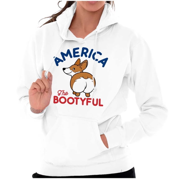 American Booty Funny Corgi Lover Cute Hoodie Sweatshirt Women Brisco Brands S