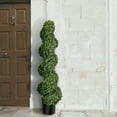 thumbnail image 1 of American Boxwood Spiral Topiary 47" - Plastic, 1 of 2