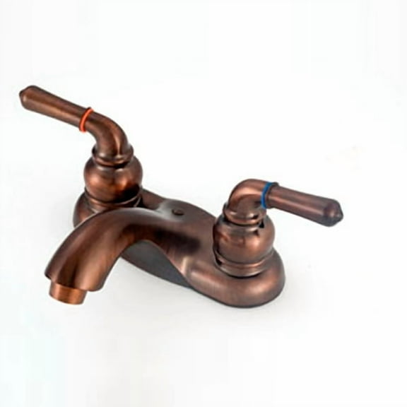 American Brass OB77ORB-ARC Rubbed Bronze Metal 4" 2 Handle Lavatory Faucet