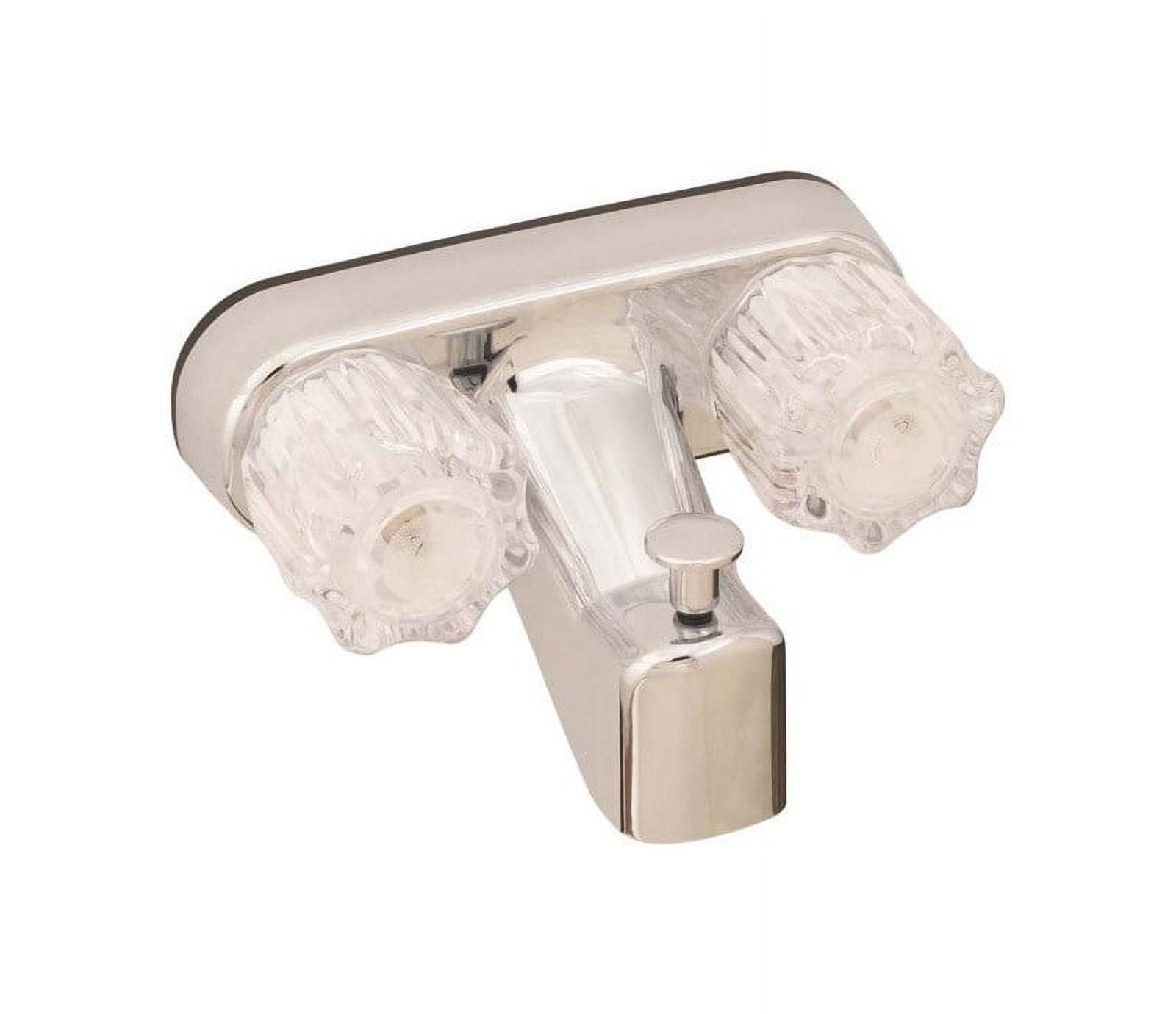 American Brass Chrome Plated 4" Bath Faucet with Acrylic Handles