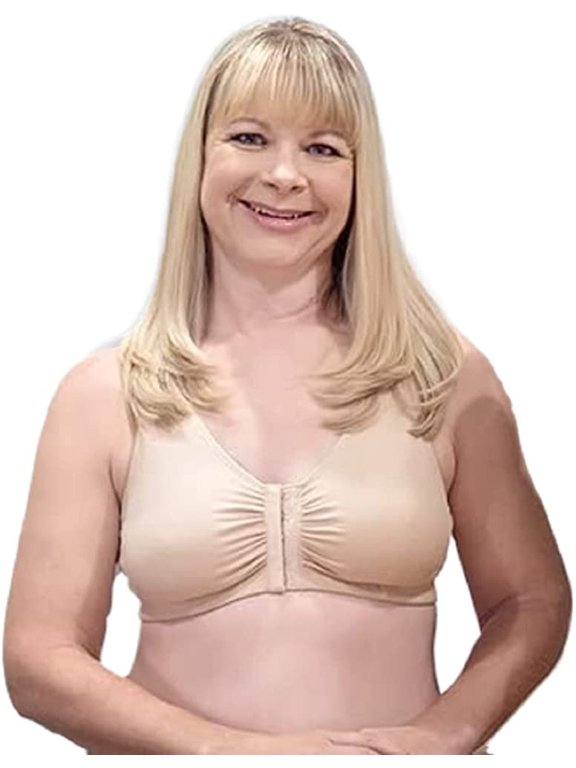 110 Leisure Bra, Beige | Beige ABC Leisure Front Closure bras