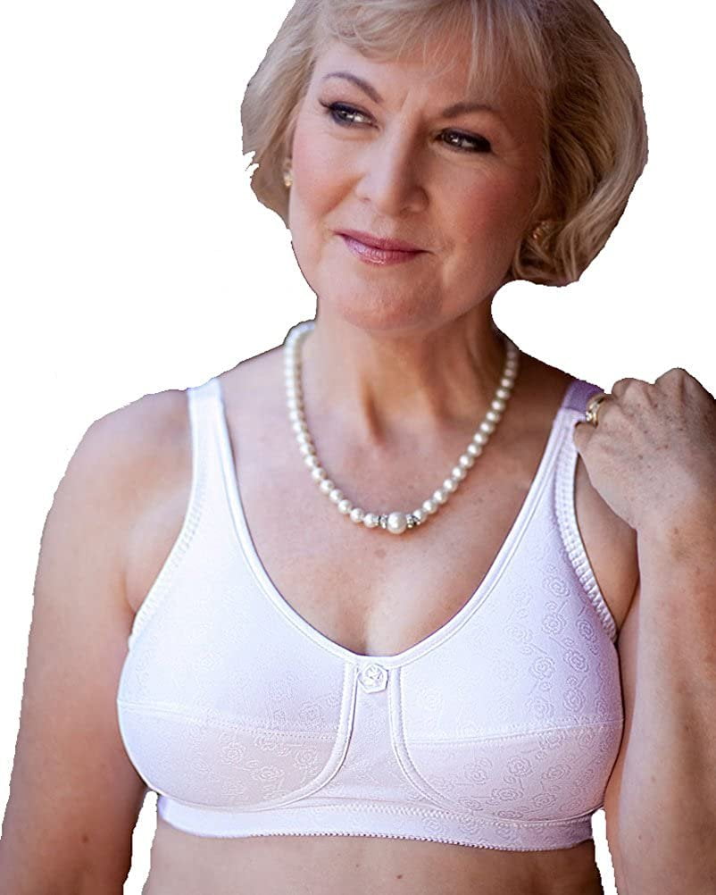 American Breast Care Women's Soft Cup Bra White 40DD