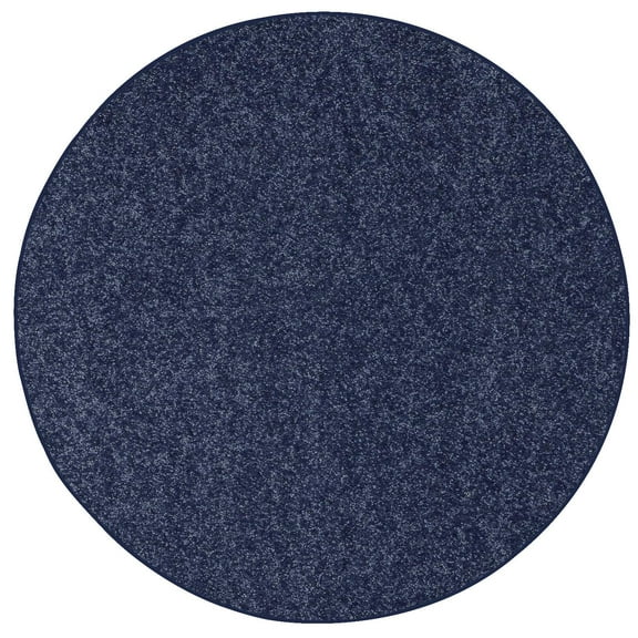 American Bright American Bright Solid Color Area Rugs Petrol Blue - 2' Round