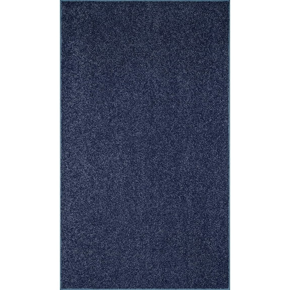 American Bright American Bright Solid Color Area Rugs Petrol Blue - 5' x 7'