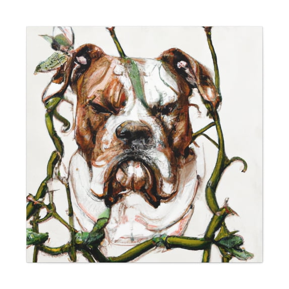 "American Bulldog Reflection" - Canvas