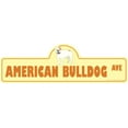 thumbnail image 1 of American Bulldog Street Sign | Indoor/Outdoor | Dog Lover Funny Home Décor for Garages, Living Rooms, Bedroom, Offices | SignMission personalized gift | 36" Wide, 1 of 5