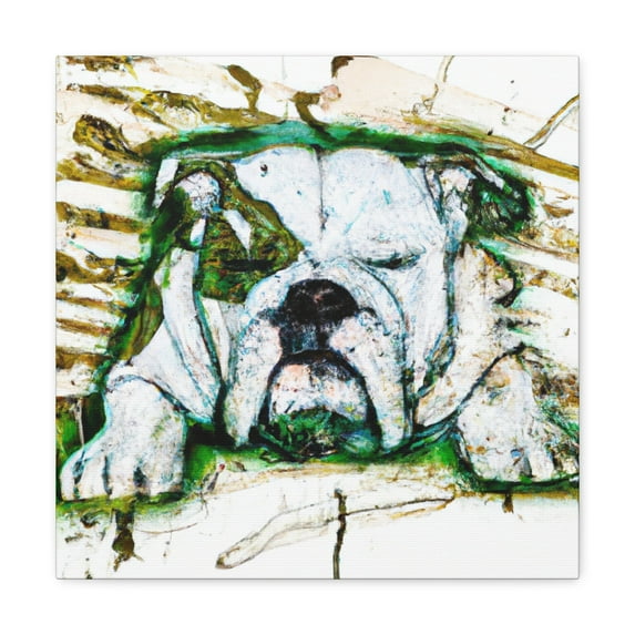 American Bulldog Triumphant - Canvas