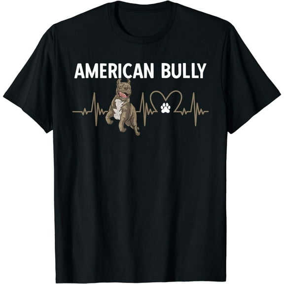 American Bully Dog Heartbeat XL American Bully T-Shirt