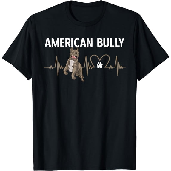 American Bully Dog Heartbeat XL American Bully T-Shirt