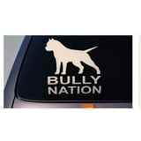 EZSTIK American Flag Pit Bull Sticker Decal - 8 Pack, Car Window, Dog Rescue