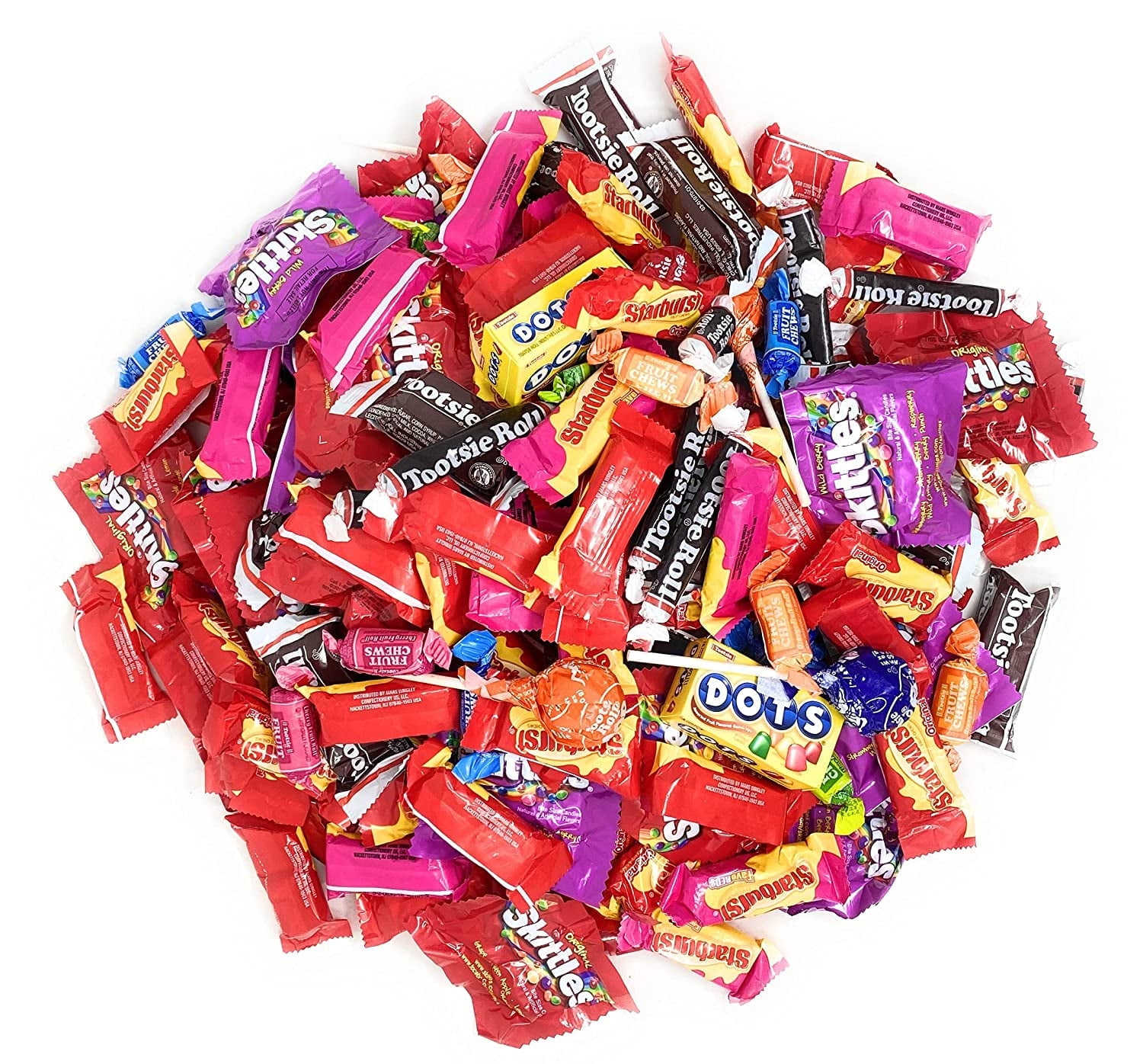 American Candy Assortment – Starburst, Skittles, Tootsie Rolls & More, Individually Wrapped, 150+ Count (60 oz)